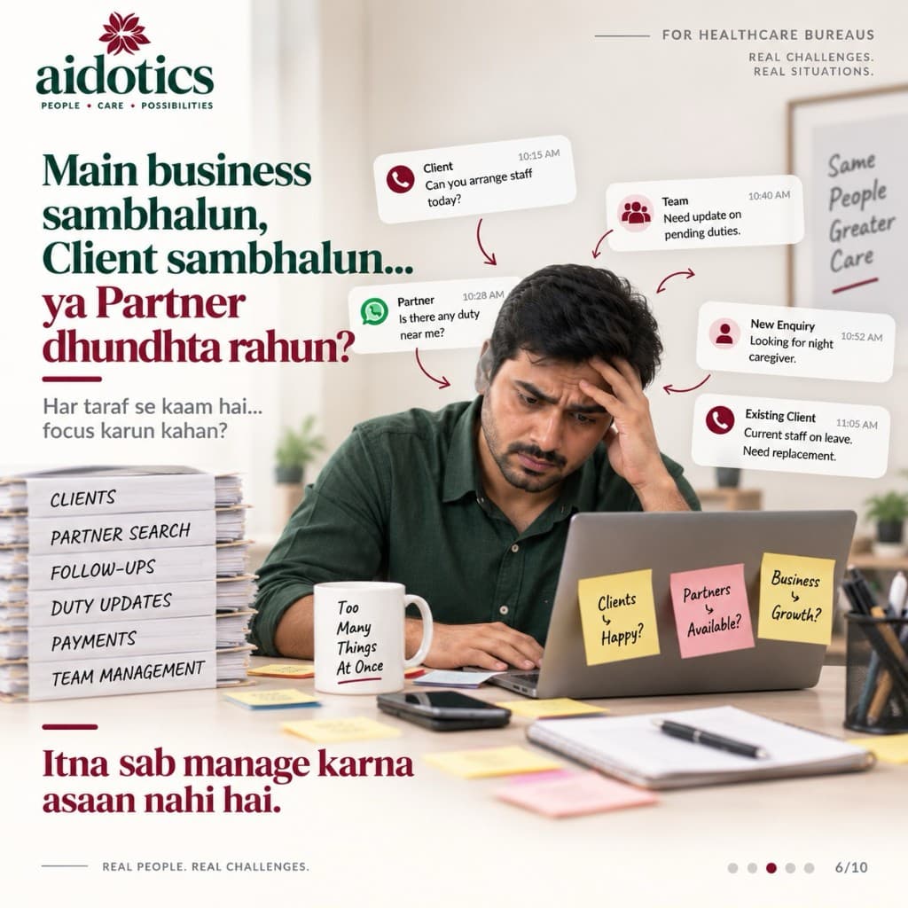 Business sambhalun, Client sambhalun ya Partner dhundhta rahun
