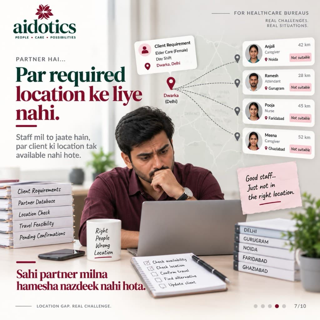 Partner hai par required location ke liye nahi